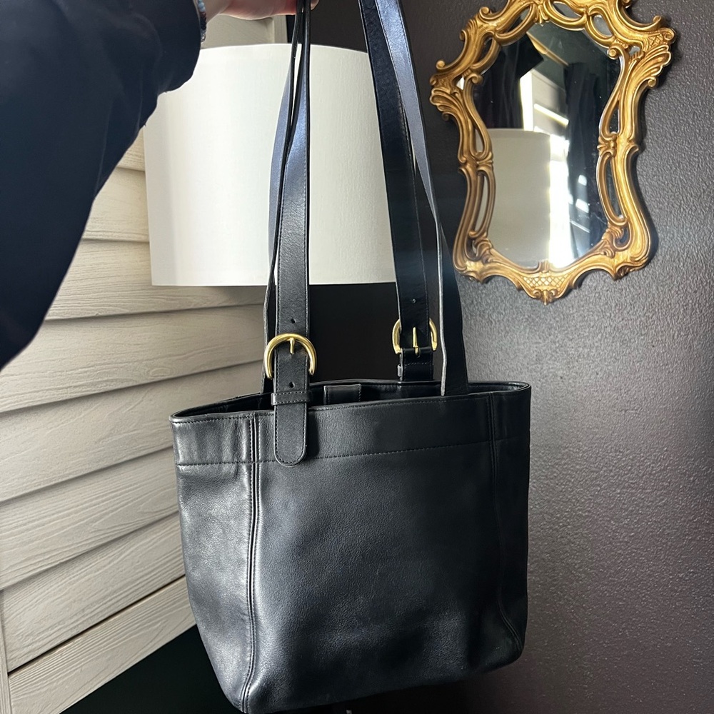 COACH VINTAGE 4157 Black LEATHER Waverly SOHO Shoulder